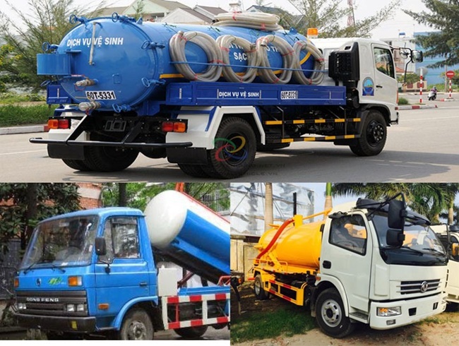 Công ty rút hầm cầu quận 7 đội ngũ xe chuyên dụng
